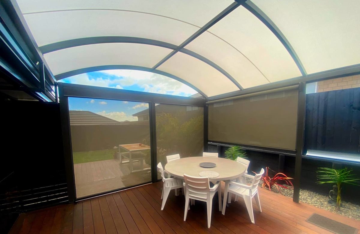 Alitex Aluminium Pergola Canopies oof and Outdoor Privacy Screen Installed by Sunshade NZ Hamilton Waikato
