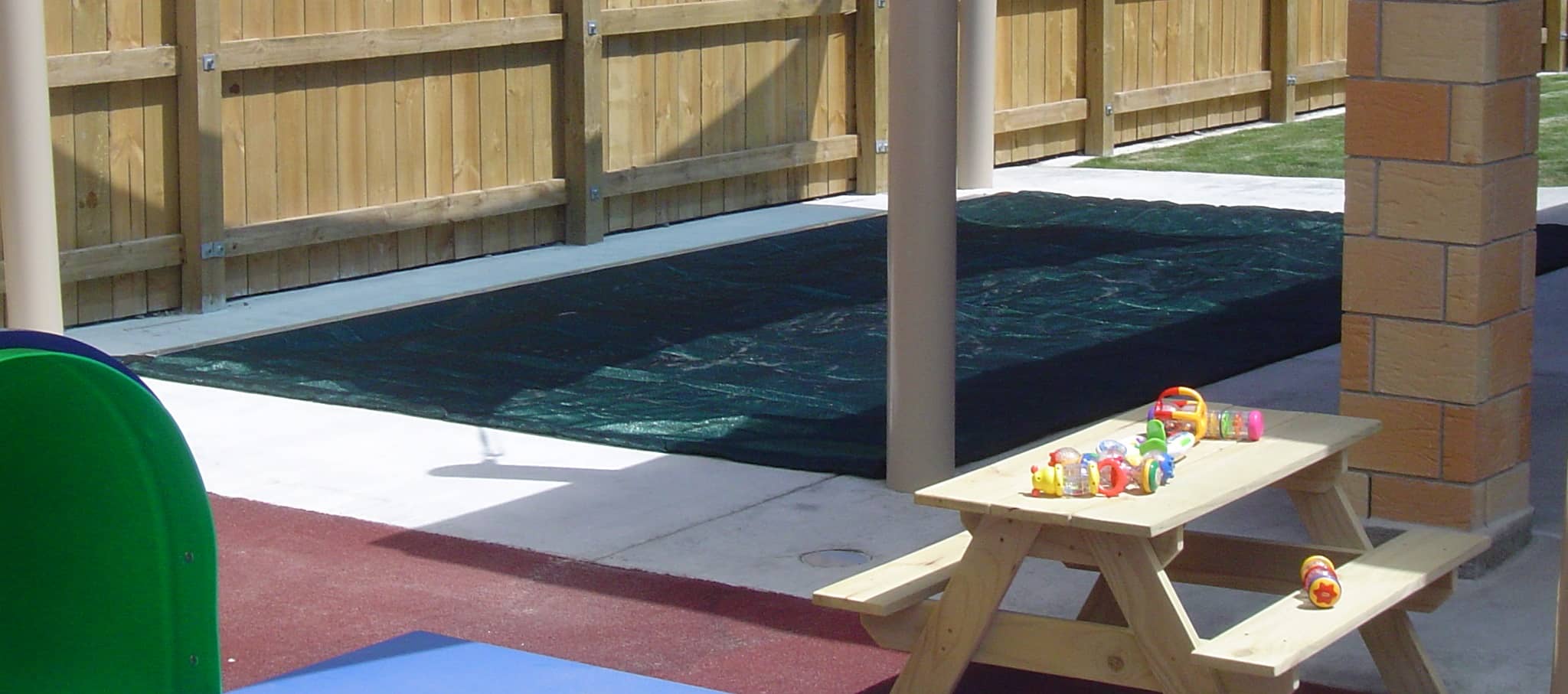 Header image of a Sandpit cover at a Playcentre by Sunshade NZ