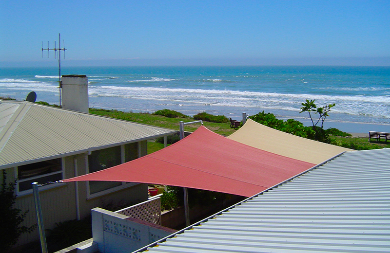 Residential deck shade sail solutions by Sunshade