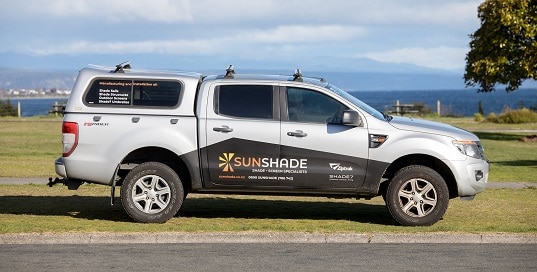 Sunshade vehicle ready to visit your NZ location