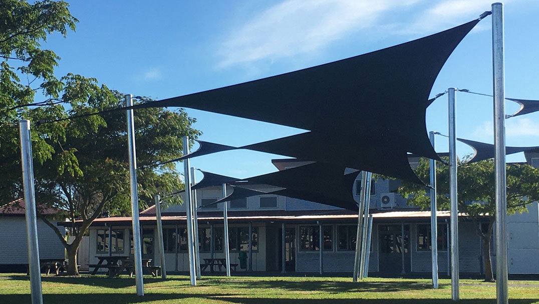 Shade sail spaces created for Wairoa College